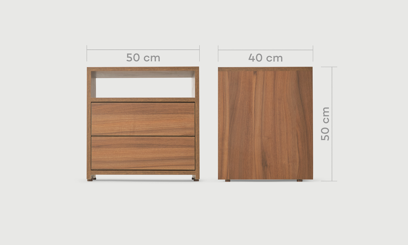 40616 A Table de chevet Timber