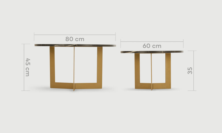 KOK Maison Table Basse 130 x 80 Marron | Tables Basses sur
