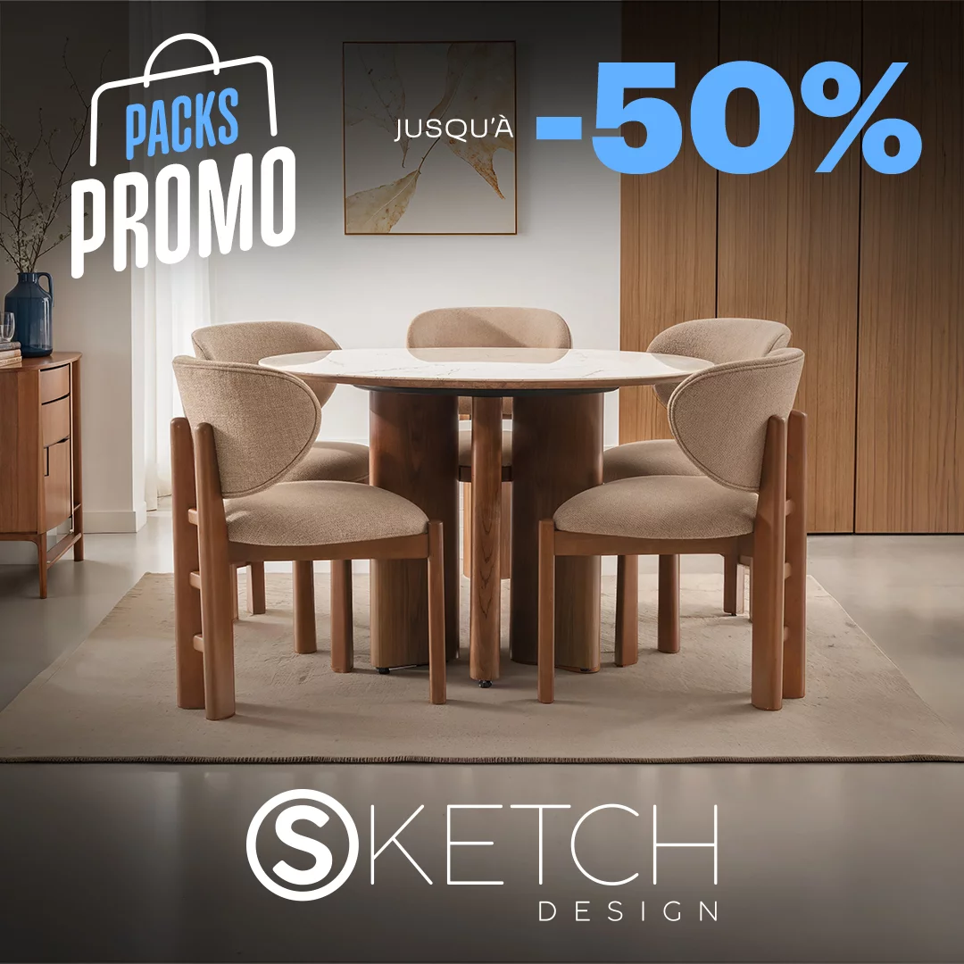 Pack Berlingo Table a manger 120 cm 6 Laguna Chaises Square 1