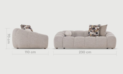 220.25.050 Bering Canape 3PL 230cm SITE A1 DIM 1